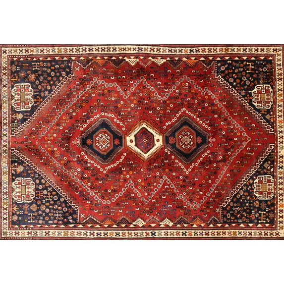 Ahgly Company Indoor Rectangle Traditional Rust Pink Persian Area Rugs, 2' x 3'