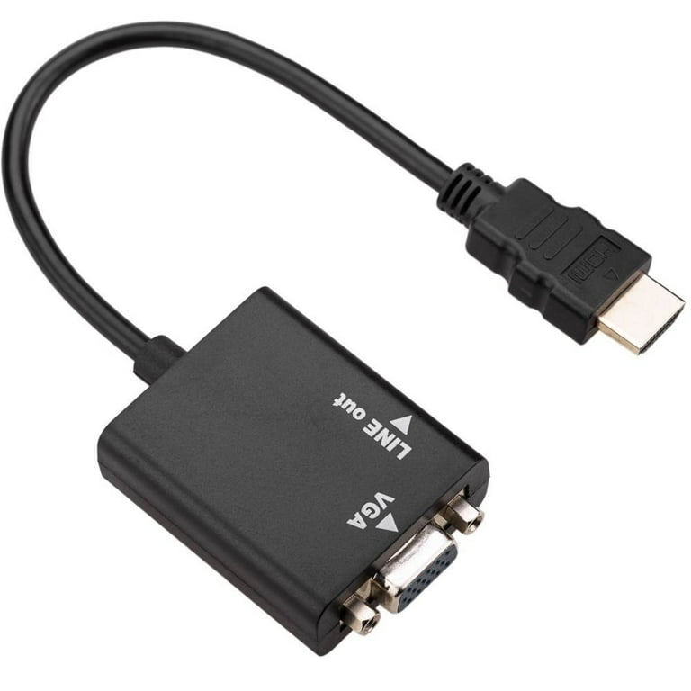 Adaptador VGA a HDMI con audio 3.5 mm – Miamitek