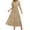 Khaki, variant on Qiopertar Women's V-Neck Short Sleeve Maxi Dress Solid Color Pleated Boho Beach Dress Casual Vacation Travel Long Dresses with Pockets Elastic Waist, Pink M