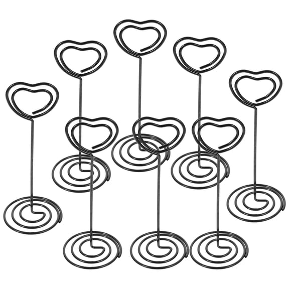 RENACLIPY Steel Wire Photo Display Clip Holders for Tables 10Pcs