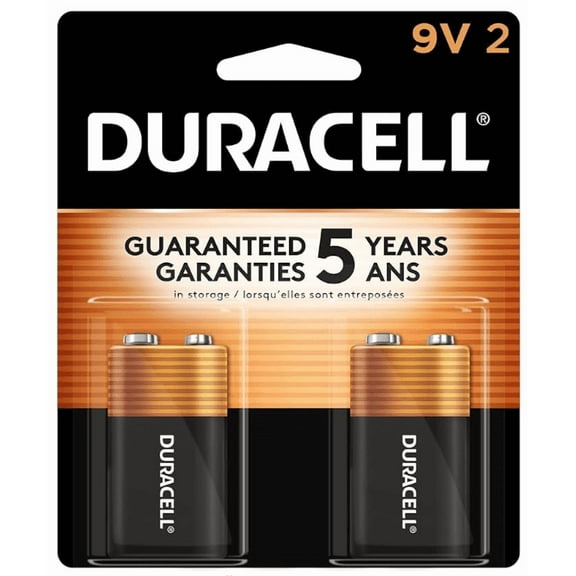 Duracell MN1604B2Z mn1604b2z- Duracell Coppertop "9v" 2-pk