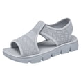 thumbnail image 2 of CAIXAI Wide Walking Shoes for Women Arch Support Womens Platform Sneakers Breathable -On Walking Shoes with Wide Width Knit Upper Embroidery Mary Jane Flats Hands Free Walking Tennis Shoes, 2 of 8
