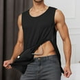 thumbnail image 2 of Fgnfyis Men's Casual Tank Tops Comfortable Loose Fit for Postoperative Recovery Easy Wear Summer Apparel Men's Tank Tops Black S, 2 of 6