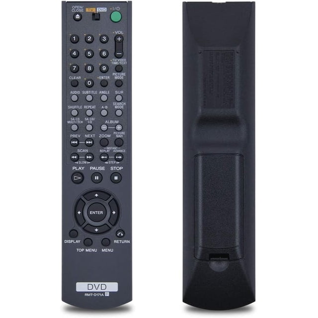 Télécommande de Remplacement czcpp-RMT-D171A RMTD171A Compatible avec Sony DVD CD Player DVP-NC80 DVP-NC625 DVP-NC655 DVP-NC875 DVP-NS305 DVP-NS425 DVP-NC610 DVP-NS315 DVP-NS325 DPV-NS3VN577VN515 DPP-PN615