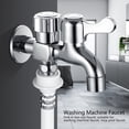 thumbnail image 4 of Faucet, Double Water Outlet Tap High Hardness Wall-in Washing Machine Faucet  For Bathroom And Kitchen Faucet, 4 of 8