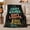 Cozy Games, variant on Gamer Recharge Mode Warning Gaming Room, Festive Holiday Scene, Warm Flannel Blanket for Living Room and Reading Nook, Art Lovers Christmas Gift, Festive Home Decor
