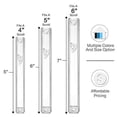thumbnail image 5 of A&S Mezuzot Clear Lucite Mezuzah Case with Silver Shin Design Waterproof Judaica Door Mezuza for Home Blessing(1 Pack of 2, 7 Inches), 5 of 6