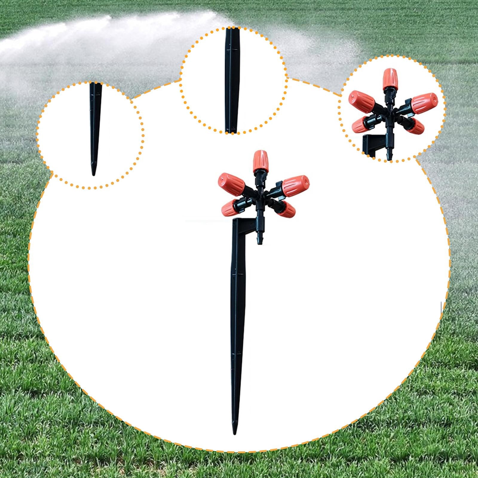 Garden Sprinkler Adjustable Irrigation Dripper Rotating Nozzle ABS Material for Lawn Flower Beds