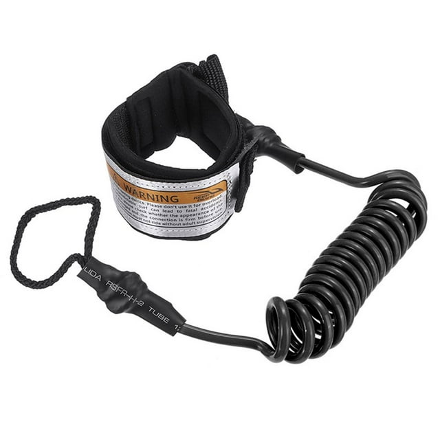 Laisse de Surf Enroulée Forte Élasticité Quick-release Tab Surf Fournit la Laisse de Poignet de Surf Premium Enroulée pour la Mer