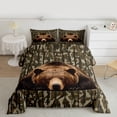 thumbnail image 2 of Castle Fairy Safari Bear Twin Comforter Sets,Abstract Camouflage Bedding Set, 2 of 8