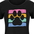 thumbnail image 3 of Instant Message - Negative Space Paw Print - Women's Any Way Dress, 3 of 7