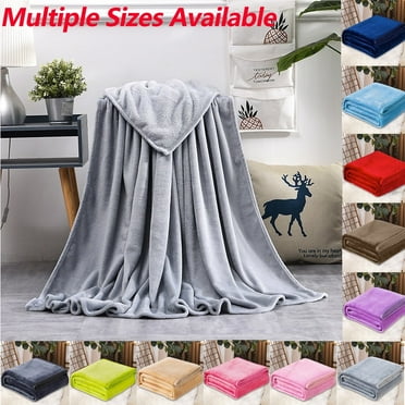 Dmlowu Throw Blanket - Fluffy Fleece Blanket, Gentle Warm Throw Blanket for Couch Sofa Bed, Solid Color Velvet Blankets for All Seasons, 28x40" Cozy Fuzzy Blanket