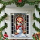 thumbnail image 5 of Cubierta de puerta de Navidad 35 x 71 pulgadas | Decoración navideña de poliéster | Banner de puerta de Navidad multicolor festivo para el hogar | Duradero, fácil de instalar, se adapta a puertas, 5 of 6