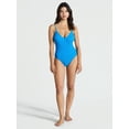 thumbnail image 2 of No Boundaries Crinkle One-Piece Swimsuit, Women’s, 2 of 4