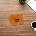 thumbnail image 3 of College Rico Industries Kansas Jay Brown Laser Engraved Trifold Laser Engraved Tri-Fold Wallet - Men's Accessory, 3 of 5