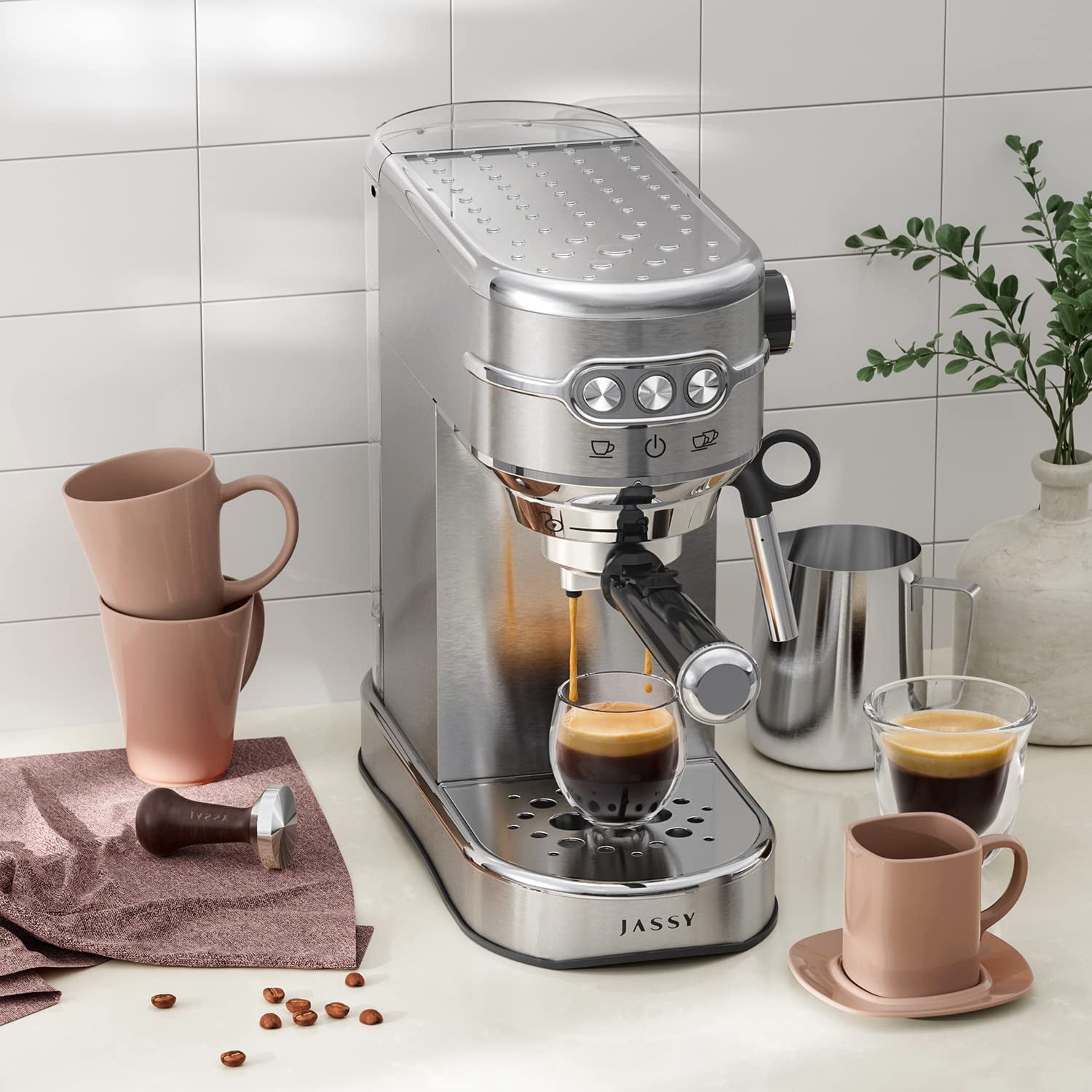 JASSY Espresso Maker 20 Bar Cappuccino Coffee Machine with Milk Frother for  Espresso/Cappuccino/Latte/Mocha for Home Brewing – Coffee Gear