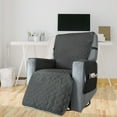 thumbnail image 3 of Alfombrilla para silla reclinable Macarena cubierta de sofá individual impermeable y lavable Gris oscuro, 3 of 8