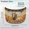 thumbnail image 7 of Uorisanigo Aztec Sunflower Horse Hood Covers Removable Car Hood Cover Protector Washable Stretch Car Bonnet Banner Suitable Most Automotive Sedans Trucks Pickup Sports Cars, 7 of 7