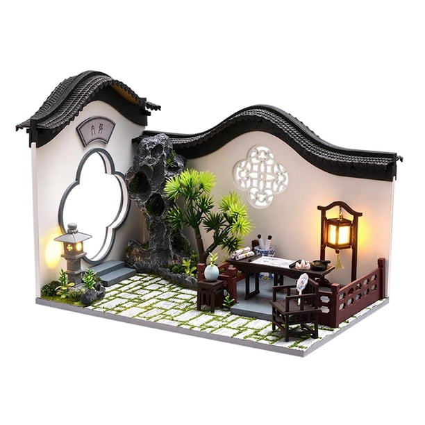 Casa de muebles realistas miniatura Salvador Casa de muñecas de artesanía