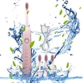 thumbnail image 1 of Xihbxyly Cepillo de Dientes Eléctrico, 4 Cabezales, 6 Modos de Limpieza, Ipx7 Resistente Al Agua, Batería de Larga Duración, Carga Rápida, Limpieza Profunda y Suave, Ideal para Viajes, Recargable Por, 1 of 6
