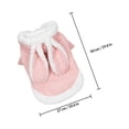 thumbnail image 2 of CRILSTYLEO Ropa Para Perro Rosa Con Capucha Con Adorable De Ideal Para Y Fiestas, 2 of 8