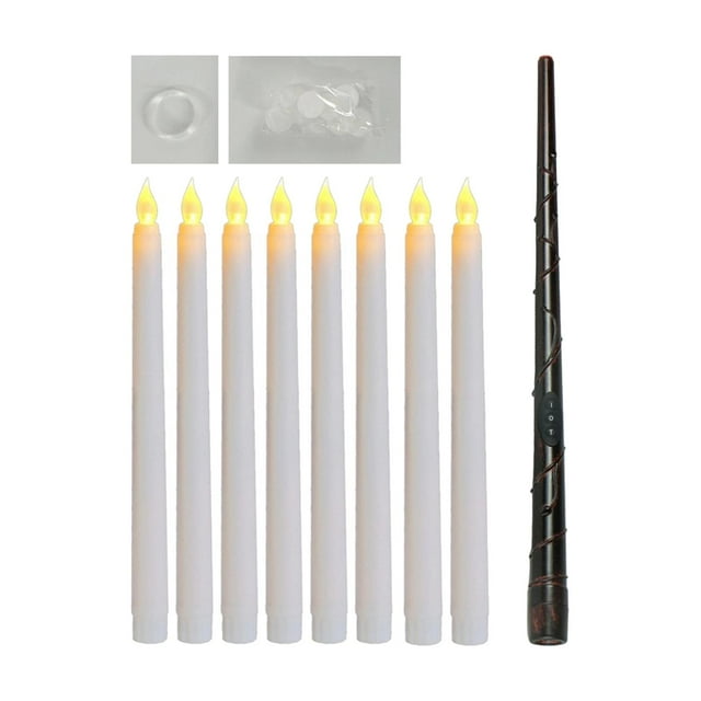Elodie Floating Candles with Remote Flameless LED Hanging Candles for Birthday Gift Pointed white