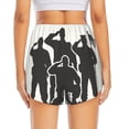 thumbnail image 2 of Lsque Veterans Day Printed Women's Running Shorts with Liner Pockets,Elastic Quick Dry Workout Athletic Gym Yoga Shorts,Womens High Waist Shorts-XX-Large, 2 of 9