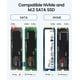 thumbnail image 4 of Carcasa SSD ORICO M.2 NVMe SATA USB C 3.2 Gen 2 de 10 Gbps, 4 of 8