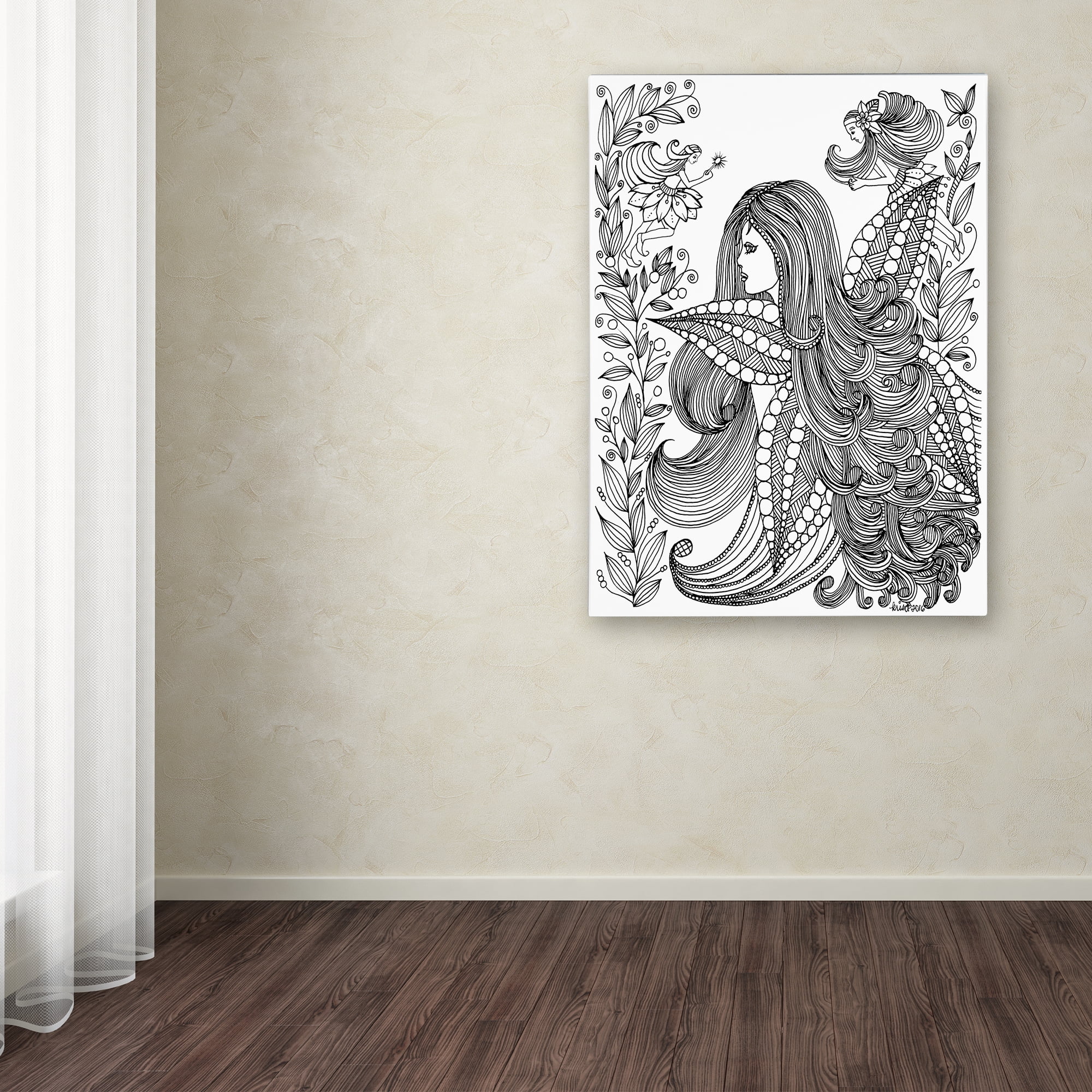 Trademark Fine Art 'Fairy 11' Canvas Art by KCDoodleArt