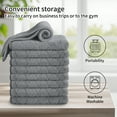 thumbnail image 2 of Jessy Home 12 Pack Dark Gray Washcloths for Bathroom 13x13 Inch Ultra Soft Hand Face Towels, 2 of 9
