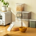 thumbnail image 3 of Binwennn Organiser pour Garde-Manger Indispensables de Cuisine avec Couvercles pour Organiser Récipient à Condiments 2025 Réutilisable et Aller Contenants à Collation avec Couvercles Double Compartiment Contenants à Collation pour, 3 of 3