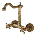 thumbnail image 1 of Lipstore Wall Mount Kitchen Faucet Hot and Cold Water Faucet for Home Outdoor Laundry tall, 1 of 7