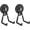 Middle L/2Pack 16-80lbs, variant on Heavy Duty Hooks with 2.60" D Round Base- 2Pack, Middle Hook, Storage Hooks for Power Drill,Garden Tools,Hose,Pegboard,Garage,Workshop