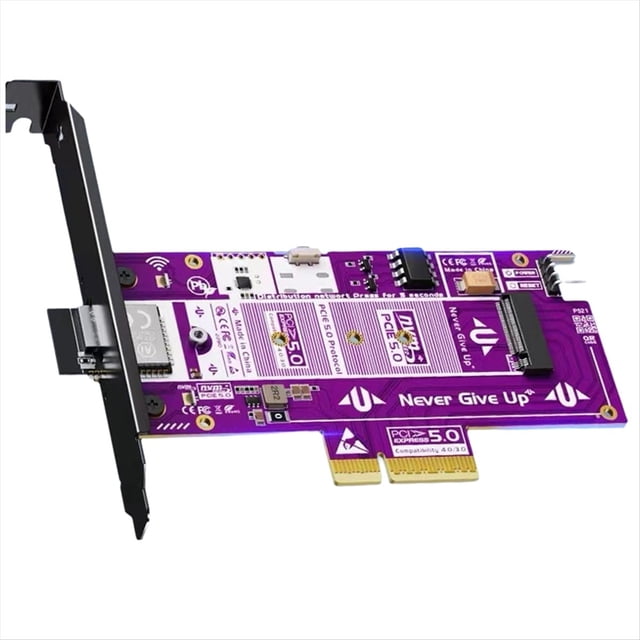 Tarjeta Adaptadora PCIE 5.0 A M2. Tarjeta de Remoto de Computadora. Tarjeta Adaptadora PCIE 5.0 X4 A M2 NVMe de 128 Gbps.