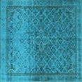 thumbnail image 1 of Ahgly Company Indoor Square Persian Light Blue Traditional Area Rugs, 3' Square, 1 of 4