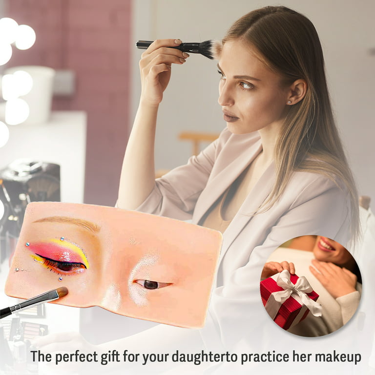 2024 Makeup Practice Face - Silicone Face Eye Makeup Practice Board, The  Perfect Aid to Practicing Face Makeup, Make Up/Face Painting Practice
