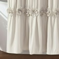 Lush Decor Darla Textured Shower Curtain, 72x72, Neutral, Single