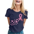 thumbnail image 4 of Neewe Breast Cancer Shirts for Women:Breast Cancer Awareness Shirts Cancer Care Gifts Short Sleeve Tee Top, 4 of 5