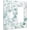 Grey Floral Leaves, variant on Green White Leaves 3 Gang Triple Rocker/GFCI Light Switch Wall Plate Cover Decorative Green Plant Electrical Faceplate for Natural Modern Living Room Bedroom Decor