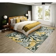 thumbnail image 2 of Bravado Indoor/Outdoor Gold Abstract Floral 3' x 5' Non-Skid Area Rug, 2 of 8