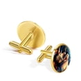 thumbnail image 3 of Rhino Elegant Mens Cufflink Set for Formal Attire, Made of Stainless Steel, for Business Meetings, 3 of 6