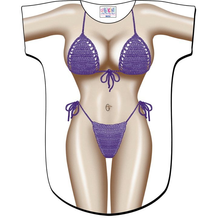 Purple Macrame Bikini Body Tee Shirt 