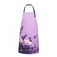 thumbnail image 2 of Fuzoiu Lavender Roses Arrangement Print Adjustable Waterproof Apron with Pockets,Waterproof Apron for Cooking, Gardening, and Art Projects, 2 of 8