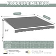 thumbnail image 2 of U-MAX Retractable Patio Awning with Manual Crank 14'x10', UV Protection & Waterproof Outdoor Sun Shade for Deck/Patio, Aluminum Frame, Gray, 2 of 9