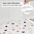 thumbnail image 3 of Dish Drying Mat, Wine Champagne Glasses Print Highly Absorbent Drying Matt Kitchen Counter, Dish Mat Drying Pad Dishes Drainer Mats for Kitchen Counter or Sink, 16 x 18 inch, 3 of 6