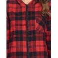 thumbnail image 6 of Ashford & Brooks Women's Flannel Hooded One Piece Pajama Union Jumpsuit, 6 of 6