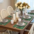 thumbnail image 6 of Placemats Set of 4 / 6, Christmas Corgis Placemats for Dining Table Indoor/Outdoors Heat Resistant Washable Placemats 18" x 12", 6 of 8