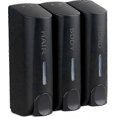 thumbnail image 1 of Shower Gel Dispenser - 3 pcs, Wall Mounted, Matte Black Finish, 1 of 5
