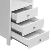 Techni Mobili Contemporary 3-Drawer Computer Desk, White