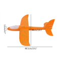 thumbnail image 4 of Vogacara Lanzamiento de mano LED grande, avión planeador, avión de espuma inercial, juguete EPP, modelo de avión para niños al aire libre Juguetes Educativos Numero 3 Vogacara FN003224-03, 4 of 6